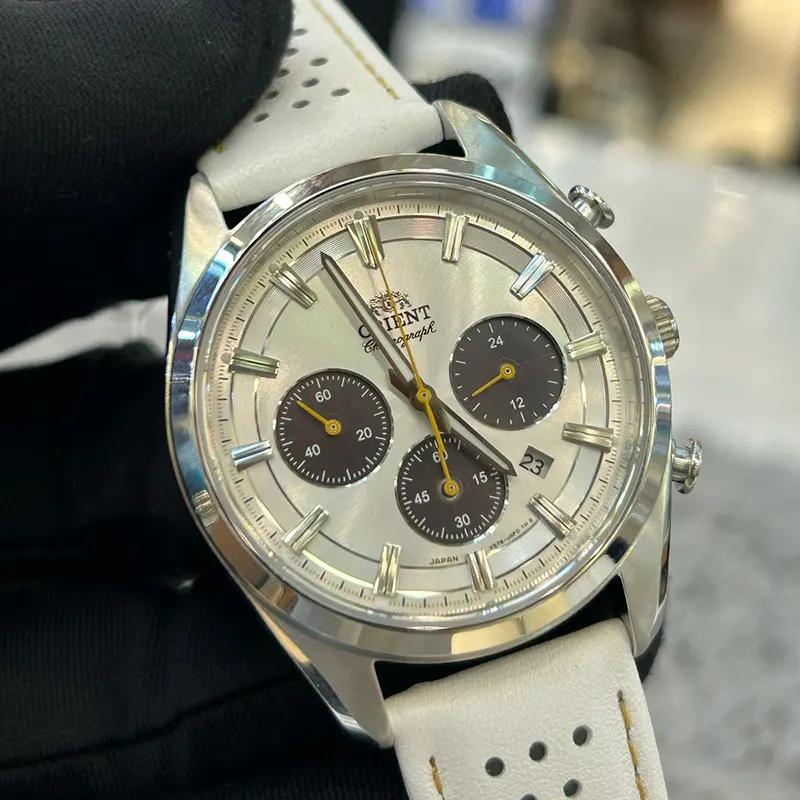 Orient Contemporary Solar Limited Edition White Dial Men's Watch- RN-TX0308S